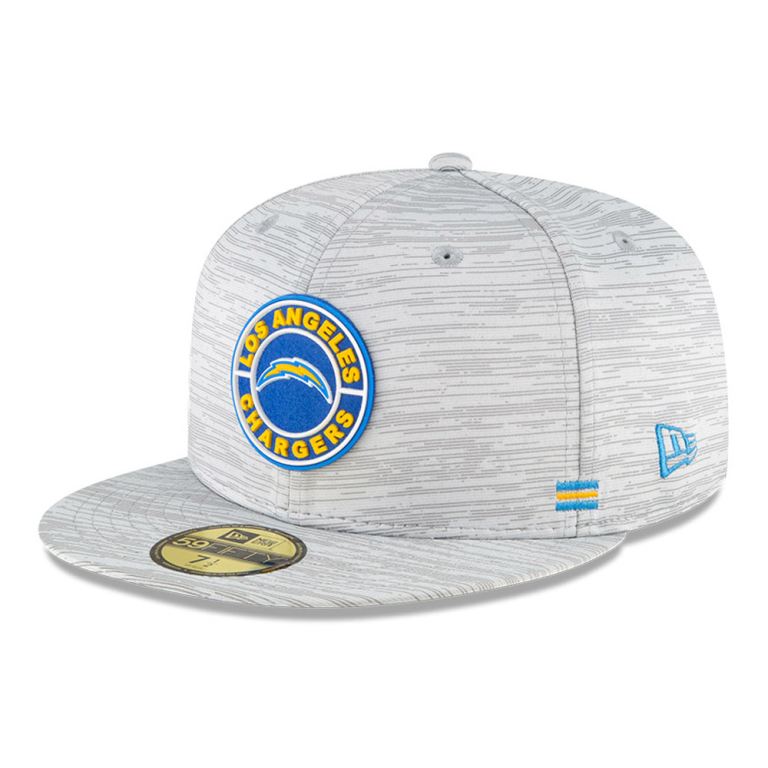 Gorras New Era 59fifty Grises - Los Angeles Chargers Sideline 51987ATUN